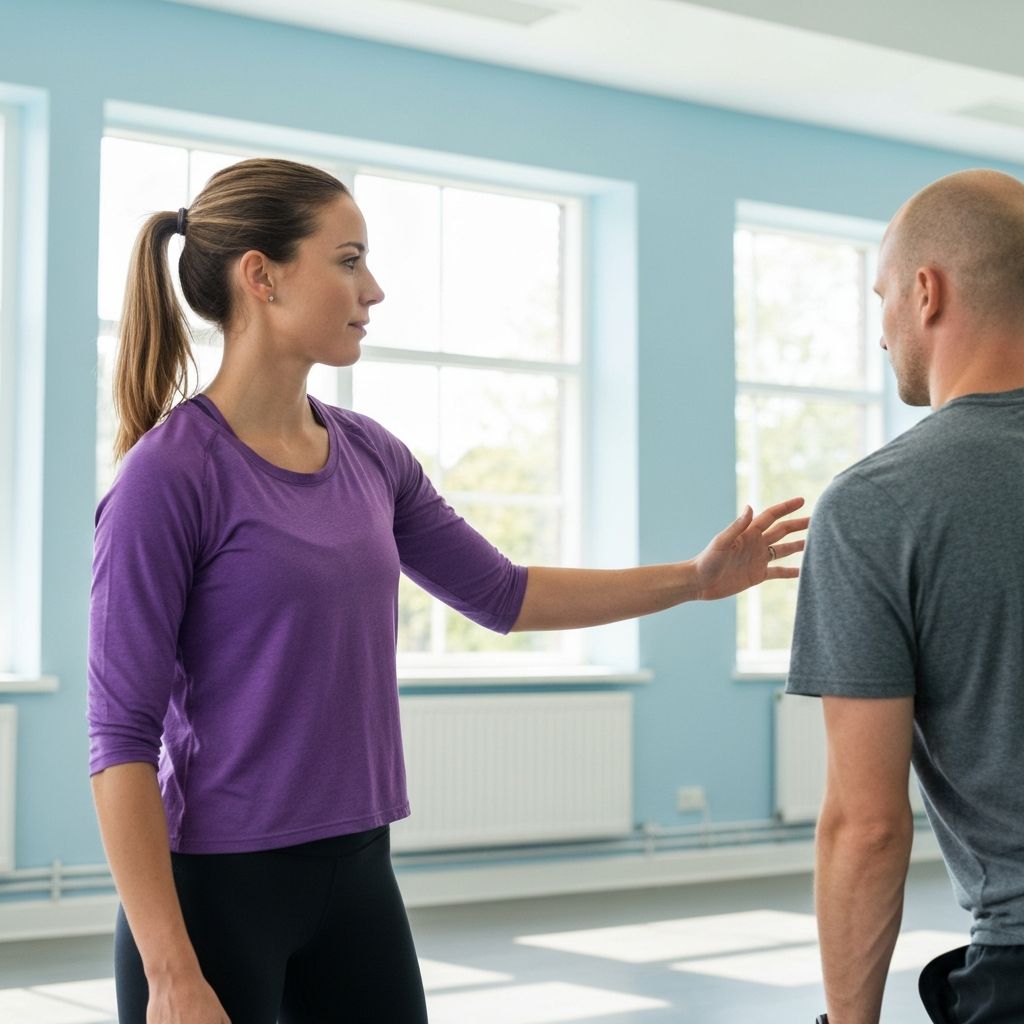 Instructor providing guidance